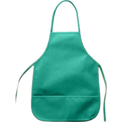 Children Aprons With Pockets Kitchen Classroom Arts Crafts Painting Plain Design