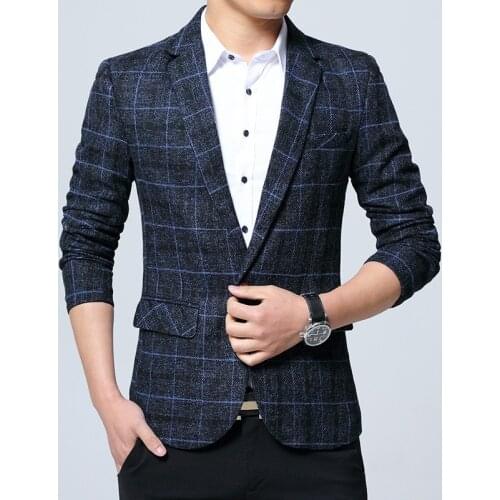 Quality Fashion Brand Mens Suit Jackets Autumn Slim Fit One Button Suit Blazer New Warm Stylish Formal England Suit Jackets