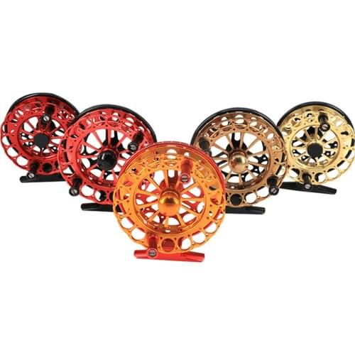 Fly Fishing Reel 80/90mm Wheel Fly Reel Peche 2bb Carp Fishing Accessories 1:1 Light Weight Full Metal CNC Sea Vissen Tackle
