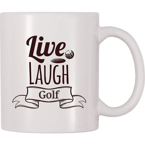 Live Laugh Golf Coffee Mug (11 oz)