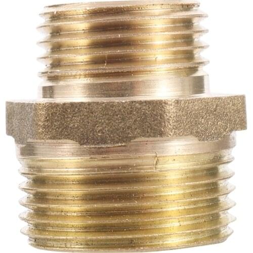 Brass G1 / 2" to G3 / 4" external thread garden water pipe connector waterproof joint cleaning machine connection accessories