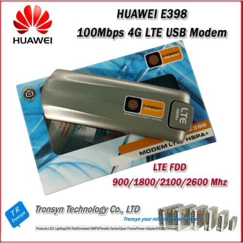 New Original Unlock 100Mbps HUAWEI E398 4G LTE USB Modem With Sim Card Slot Support LTE FDD 900/1800/2100/2600 Mhz