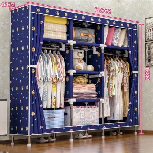 Storage furniture When the quarter wardrobe DIY Non-woven fold Portable Storage Cabinet bedroom furniture wardrobe bedroom