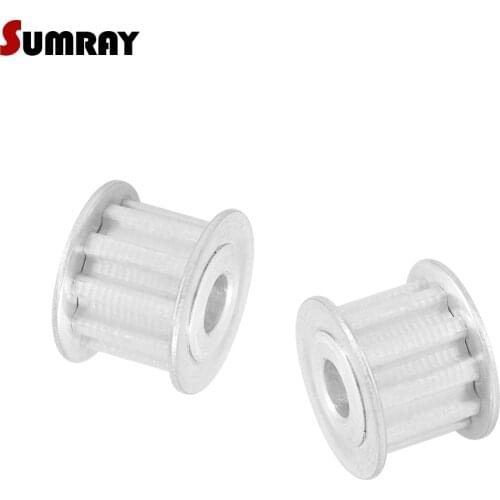 SUMRAY XL 12T Timing Pulley 4/5/6/6.35/8mm Inner Bore Timing Belt Pulley 11mm Belt Width Pulley Wheel for Engraving Machine 2PCS