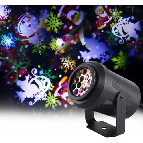 Led Snowflake Gobo Projector Addobbi Natalizi Proyector Urlaub Birthday Decoracion Fiesta Garden Party Luci Natale Night Light