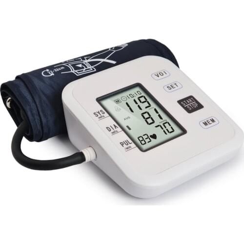 USB Medical Household Digital Arm Cuff Blood Pressure Pulse Heart Rate Tonometer Meter Home Portable Sphygmomanometer Monitor