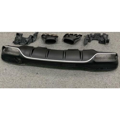 W166 PP Rear Bumper Diffuser with Exhaust Tip for Benz CLE-Class GLE320 GLE 350 GLE400 with AMG Package Change to GLE63 Look
