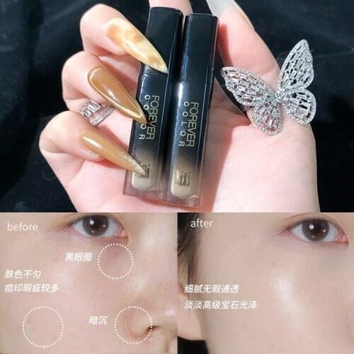 Xixi face makeup eye concealer beige natural colors long lasting waterproof brighten full cover pores base foundation AC342