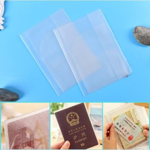 Travel Protector PVC Waterproof Passport Cover Holder Case Organizer ID Card 100% Brand New And High Quality 2PC