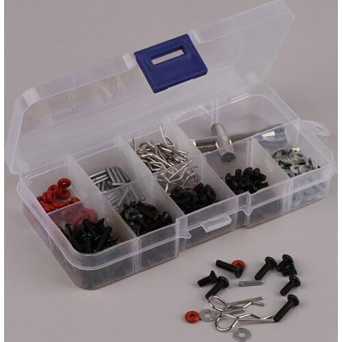 1 Set Universal Repair Tool Screws Set Accessories Kit Box Case for 1/10 HSP RC Car