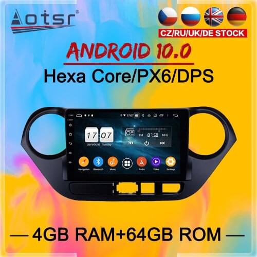 2 Din IPS Android 10 DSP Car Multimedia Player For Hyundai Grand I10 2013 2014 2015 - 2019 GPS Navi Audio Radio stereo head unit