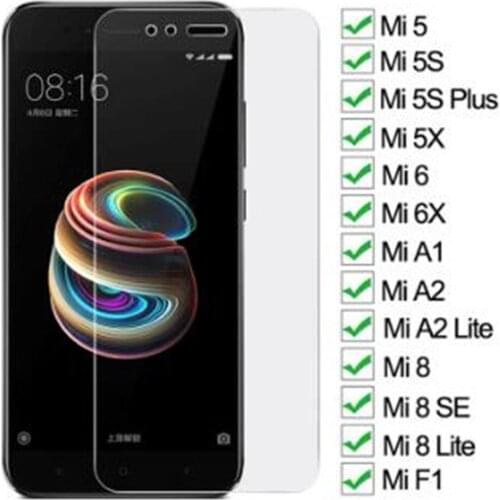 9D Tempered Glass For Xiaomi Mi 5 5S Plus 5X 6 6X A1 A2 Lite Screen Protector Mi 8 SE 8 Lite Pocophone F1 Protective Glass Film