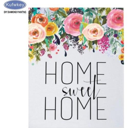 5D DIY Diamond Painting Landscape Diamond Embroidery home sweet home Full Drill square Resin mosaic set Living Room Decoration