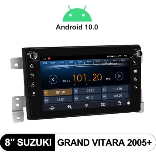 Android 10.0 Head Unit Car Multimedia Player 8Inch 4GB RAM 64GB ROM Carplay Android Auto Fast Boot For Suzuki Grand Vitara 2005
