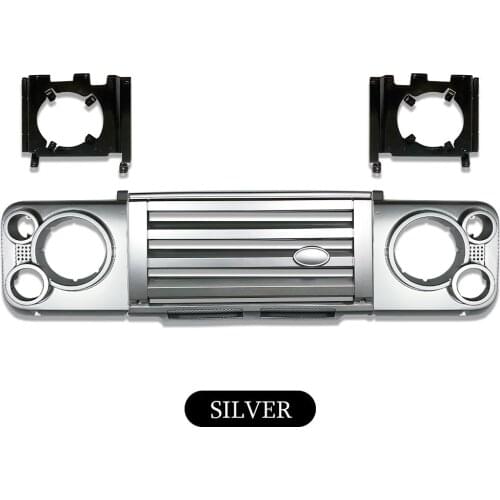 Car stying Front SVX Kit ABS Middle FRONT Grille & surrounds & Brackets For Land Rover Defender Vehicle Auto Parts