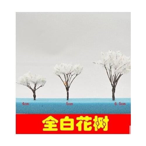 Home & Garden DIY manual sand table model building model material plastic white tree 5cm