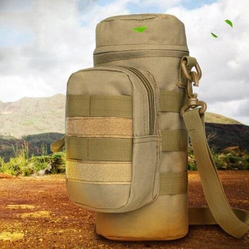 Travel Tool Kettle Set Outdoor Tactical Military Molle System Water Bags Shoulder Bottle Holder Multifunction Bottle Pouch