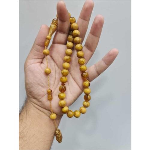 Islamic Tasbih Muslim Rosary Beads 33 Prayer Rosary For Men Bracelet For Men Accessory amber oltu amber stone Handmade Turkey
