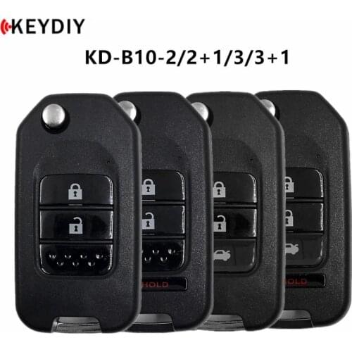 KEYDIY B10-2 B10-2+1 B10-3 B10-4 Original KD900/KD-X2/KD MINI Key Programmer B Series Remote Control KD For Honda Car Key 4/5PCS