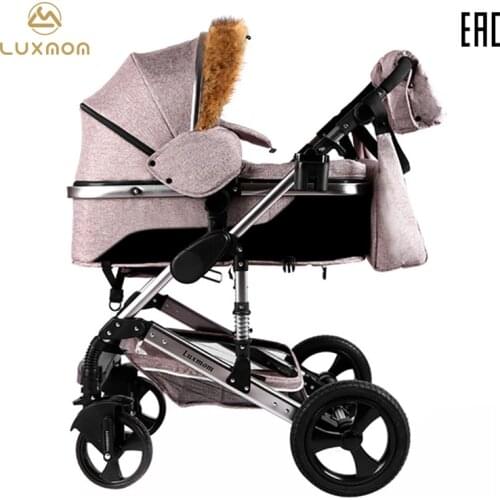 Luxmom Baby stroller Cart Collapsible Easy to operate 2in1 Free Mummy Bag 6 подарков Бесплатная доставка по России