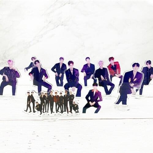 KPOP X1 combination X ONE combination new album QUANTUM LEAP fly transparent humanoid standing board around standee Displays