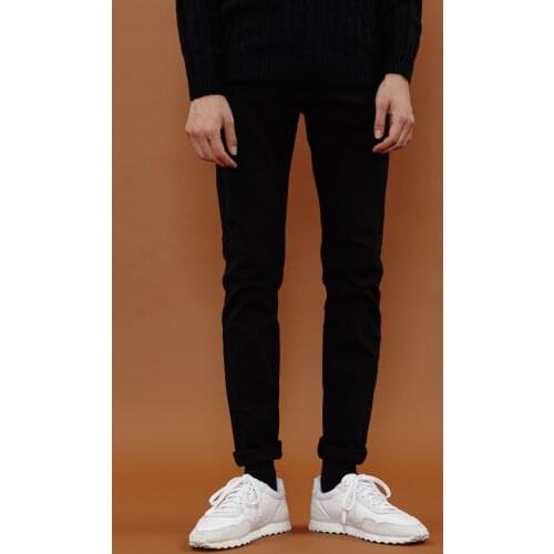 Mens jeans mens 2021 new fashion brand loose straight tube spring and summer stretch slim Leggings trendy men