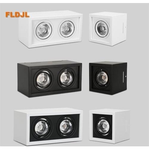 Dimmable LED no-open hole surface mounted downlight COB downlight 110v/220v 10W 20W LED ceiling spotlight home lighting