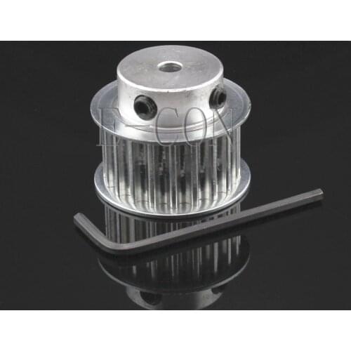 1pcs 5M HTD5M Aluminum Timing Belt Pulley 20Teeth 5mm/6mm/6.35mm/8mm/10mm/12mm/12.7mm/14mm/15mm Bore 16mm width BF Stepper Motor
