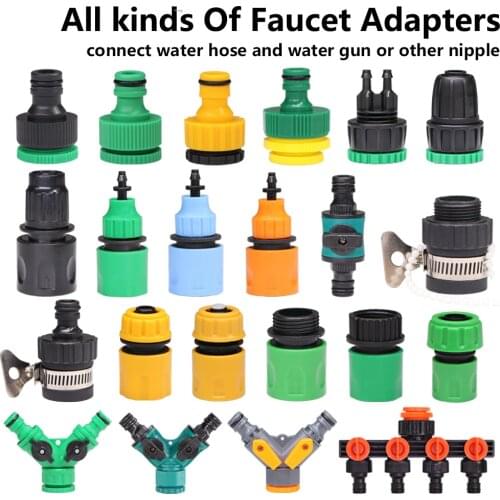 Variety Style Garden Tap 1/2" 3/4" Male Female Thread Universal Nipple Joint Watering 4/7 8/11mm Hose Irrigation Quick Connector