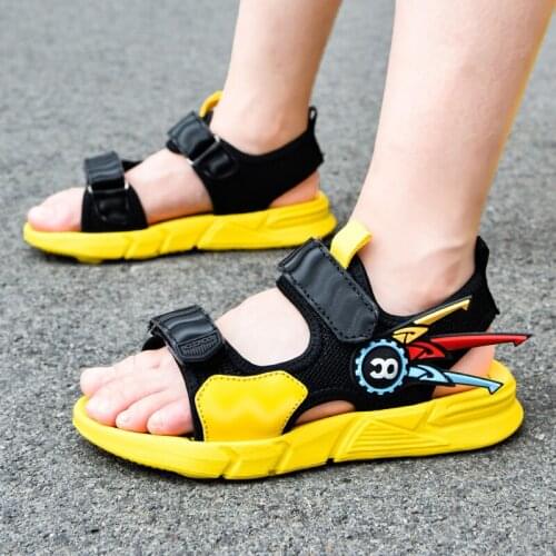 New Summer Children Sandals Beach Boys Sandals Kids Shoes Closed Toe Sports Cartoons Breathable Outdoor Kids Sandals