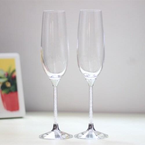 Wedding wine glasses personalized crystal drinking glass lover gifts champagne wine glasses toasting flutes