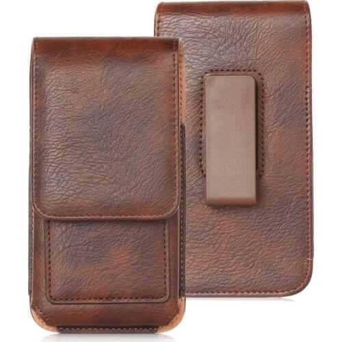 Universal Phone Pouch For iPhone for Samsung for huawei for xiaomi redmi model Mini Purse Belt Clip Holster Leather Waist Packs