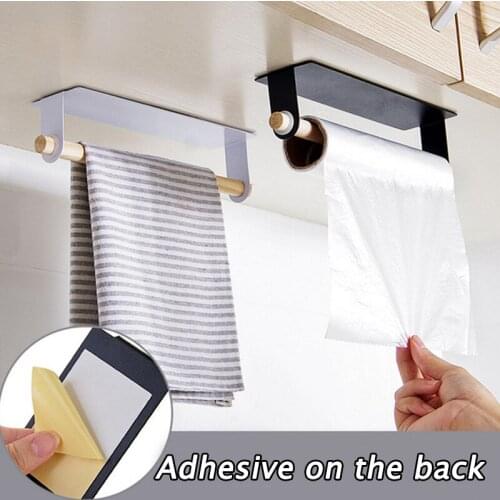 Towel Rail Rack Towel Holder Bathroom Towels Rack Hanger Black White Wall Hanging Towel Bar Storage Shelf