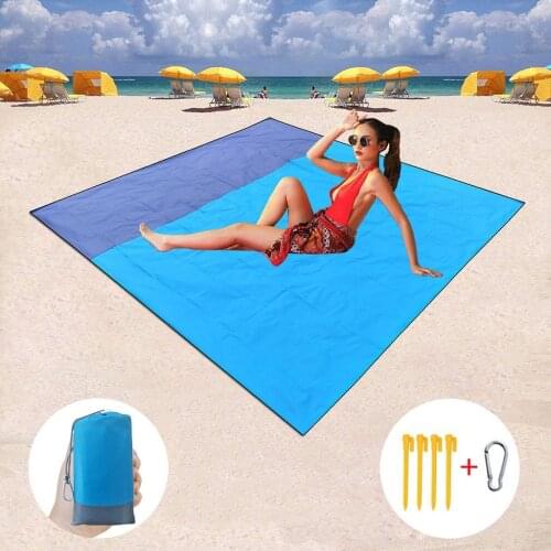 Waterproof Beach Towel Blanket Pocket Sand Free Towel Large Portable Mat Beach Camping Outdoor Towel Beach Picnic Mat Towel