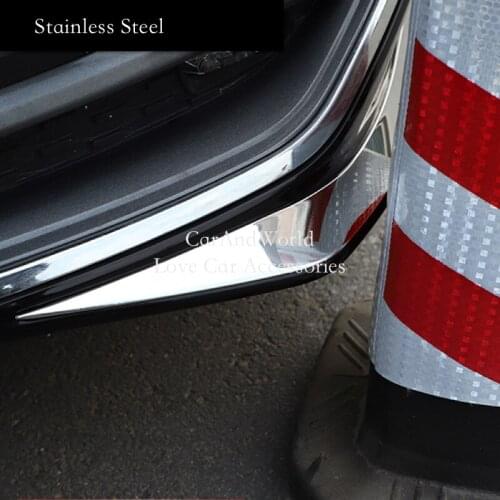 For Toyota Avalon XX50 2019-2021 Front Bumper Corner Strip Protective Cover Trims Exterior Stainless Steel Car Accessories