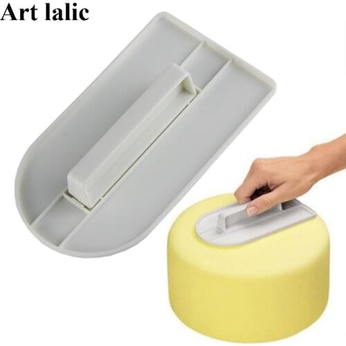 1 pcs Plastic Cake Smoother Polisher Tools Cake Decorating Smoother Fondant Sugarcraft Cake Spatulas DIY Baking Tools