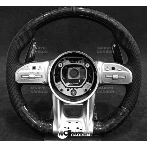 100% REAL CARBON FIBER STEERING WHEEL COMPATIBLE WITH Benz AMG