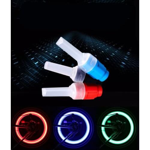 2pcs Wheel Tire Light Mini LED Car Motorcycle Bicycle MTB Wheel Tire Nozzle Valve Caps Lamp Cycling Warning Head Rear Lights