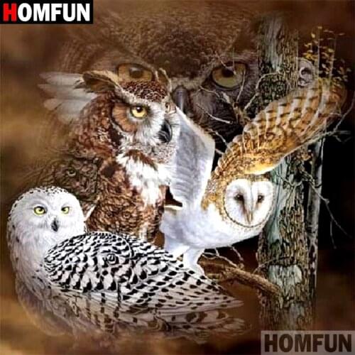 HOMFUN 5D DIY Diamond Painting Full Square/Round Drill "Animal eagle" 3D Embroidery Cross Stitch gift Home Decor A09395
