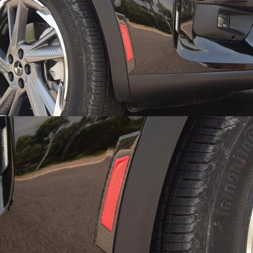 2Pcs Reflectante Car Stickers Exterior Reflex Tape Reflective Strip For Subaru Forester Impreza Legacy Outback XV Accessories