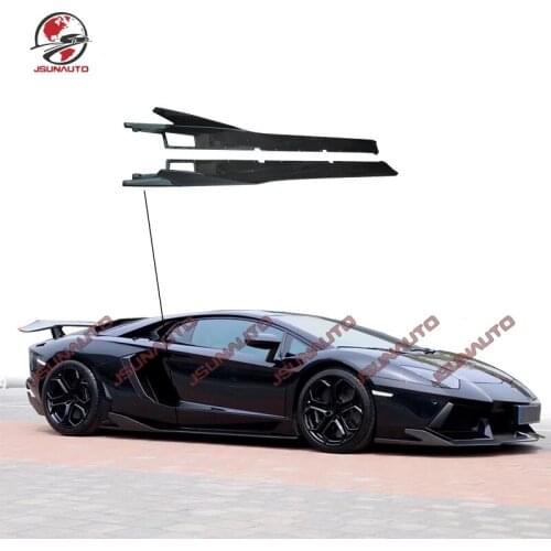 Fit For Lambor Aventador LP700 Carbon Fiber Side Skirts For LP700 2011-2016 RZ Style Car Accessories