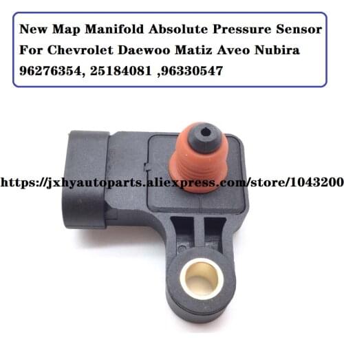 New Map Manifold Absolute Pressure Sensor For Chevrolet Daewoo Matiz Aveo Nubira 1.6L OE# 96330547, 96276354 , 25184081