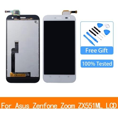 Original 5.5'' For ASUS Zenfone Zoom ZX551ML LCD Display Touch Screen Digitizer with Frame For ASUS ZX551ML Display Replacement
