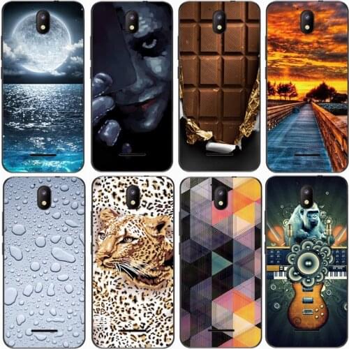 For BQ 5045L WALLET Case Rose Wolf Cute Patterned Cover Soft Silicon Phone Case for bq 5045l wallet Top Quality