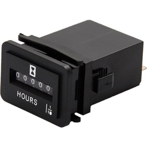 HM001 AC110-250V Timer Mechanical Hour Meter Hourmeter for Engine Generator Boat Motorcross Motor Truck Tractor