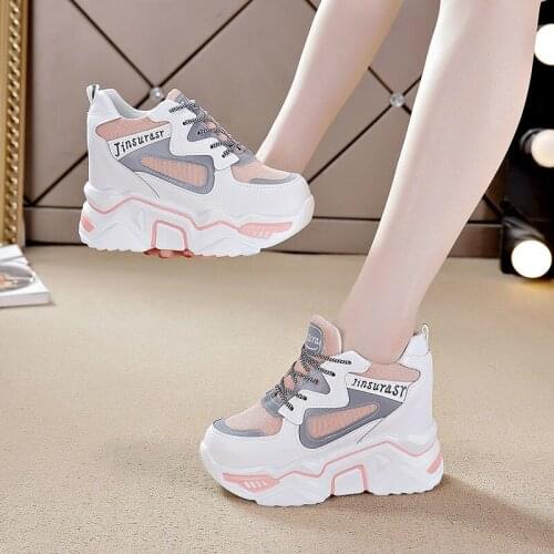 Platform Sneakers Spring New All-match Casual Sports Daddy Shoes Wedges Shoes for Women