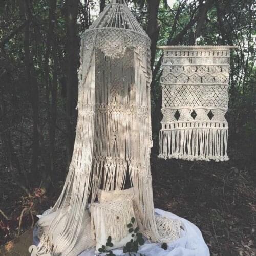 Macrame Wall Hanging Curtains for Boho Wedding Farmhouse Gallery Bedroom Hand Woven Tapestry Bohemian Gazebo Wedding Decoration