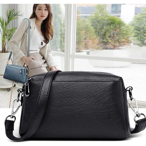 Small zipper PU Bags For Women 2020 New Good Quality Fashion PU Leather Shoulder Crossbody Bag Female Summer Handbags