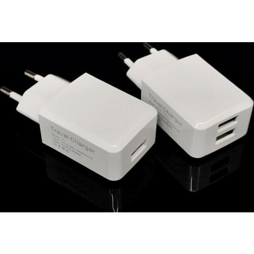 Mobile USB Charger Adapter for iPhone 5V 2.4A Universal Portable Phone Wall Travel Charger 2 Port For Samsung J3 J5 J7 EU Plug