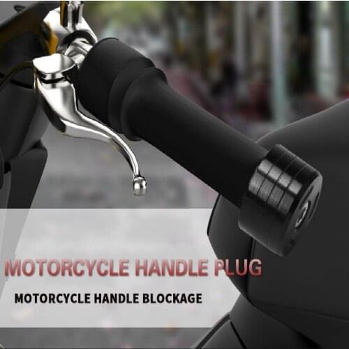 Motorcycle Scooter Handlebar Plug Handle End Modified Anti-fall CNC Aluminum Alloy Handle Ends 7 Color Motorcross Handlebar Ends